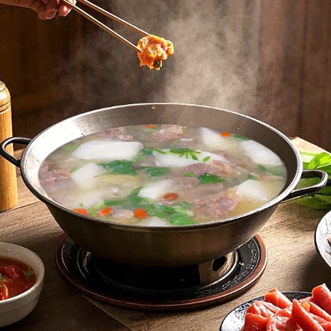 888 Блюдо из баранины и белой редьки